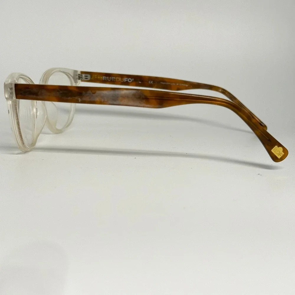 Rue Du Four Elita 4911 Eyeglasses Clear Tortoise Shell Cat Eye 52-18-140‎ Frames
